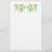 Goudwatersbloesbenodigdheden Briefpapier (Voorkant)