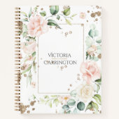  goudWaterverf Floral Notitieboek (Voorkant)