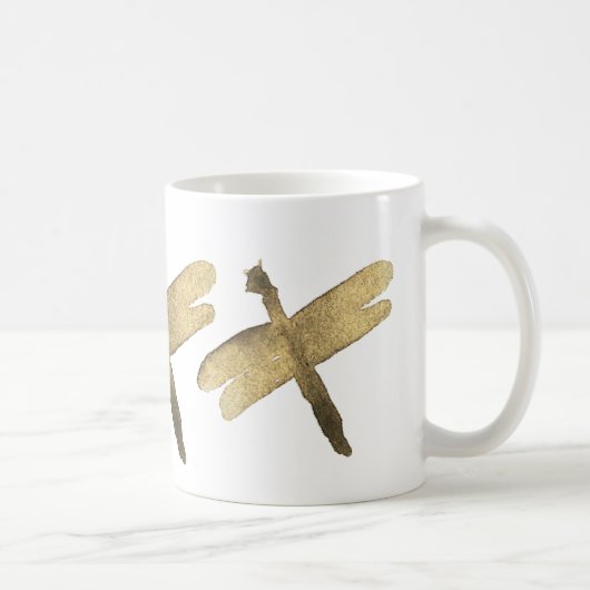 goudWaterverf Koffiemok (Rechts)