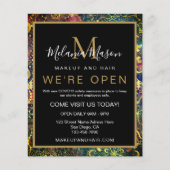 Goudwaterverf nebula mandala flyer (Voorkant)