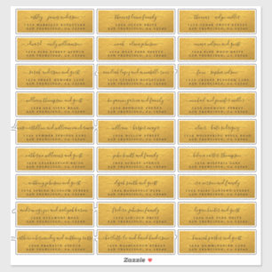 goudweddenschappen Adresetiketten Sticker