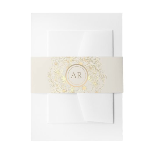  goudweddenschappen uitnodigingen wikkel (Voorkant Voorbeeld)