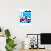 Goudwedstrijden van de grote prijs van de grote ra poster (Thuiskantoor)