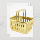 Goudwinkelmandje Briefkaart (Voorkant / Achterkant)
