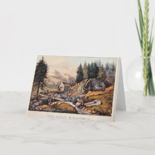 Goudwinning in Californië Kaart