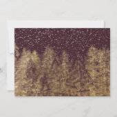 Goudwintersneeuw-burgungpienrepetitie diner kaart (Achterkant)