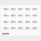 goudwit ronde sticker (Vel)