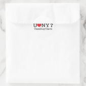 goudwit ronde sticker (Tas)