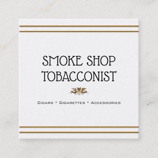 Goudwitte arend, minimale tabakssoorten vierkante visitekaartje (Voorkant)