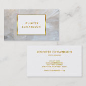 Goudwitte steengroeven, edelsteen professioneel visitekaartje (Voorkant / Achterkant)