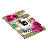 Goudwitte strepen Vet glam Notitieboek (Rechterzijde)