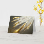 Goudwitte veren kaart (Gele Bloem)