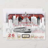 Goudwittebons en roodroetlichtlimieten op feestdag kaart (Voorkant)