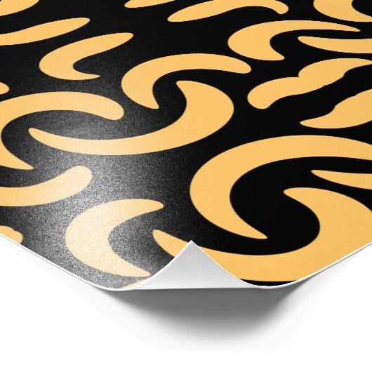 goudworm foto afdruk (Hoek)