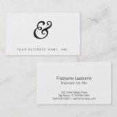 Goudy Old Style Italic Letterpress Black Visitekaartje (Voorkant / Achterkant)