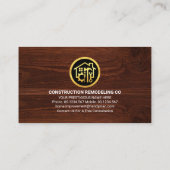 Goudzaag Handyman Gereedschap Visitekaartje (Achterkant)