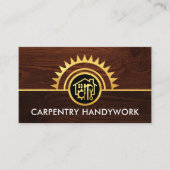 Goudzaag Handyman Gereedschap Visitekaartje (Voorkant)