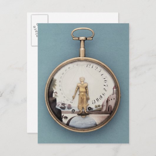 Goudzakhorloge met bras-en-l-air briefkaart (Voorkant / Achterkant)