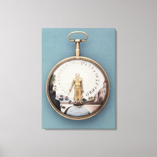 Goudzakhorloge met bras-en-l-air canvas afdruk (Voorkant)