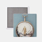 Goudzakhorloge met bras-en-l-air magneet (Voorkant / Achterkant)