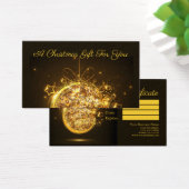 goudzangerlamp visitekaartje (Bureau)