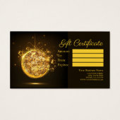 goudzangerlamp visitekaartje (Achterkant)