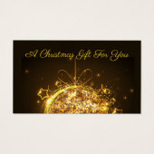 goudzangerlamp visitekaartje (Voorkant)