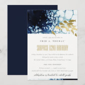 Goudzeemacht onderzeese vis elke zondag uitnodigen bedankkaart (Voorkant / Achterkant)