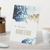 Goudzeemacht onderzeese vis zonder behandeling reclamebord met voetstuk (Insitu)