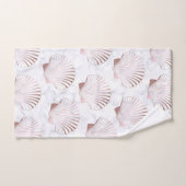 Goudzeemanspatroon van meisjes en witte marmer bad handdoek (Handdoek)