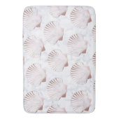 Goudzeemanspatroon van meisjes en witte marmer badmat (Voorkant Verticaal)