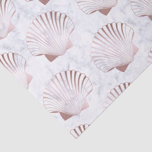 Goudzeemanspatroon van meisjes en witte marmer tissuepapier (Detail)