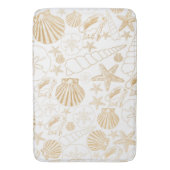 Goudzeeschelpen | baddecor voor strand badmat (Voorkant Verticaal)