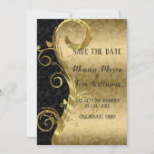 goudzeugen en dampen save the date (Voorkant)