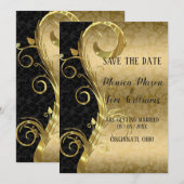 goudzeugen en dampen save the date (Voorkant / Achterkant)