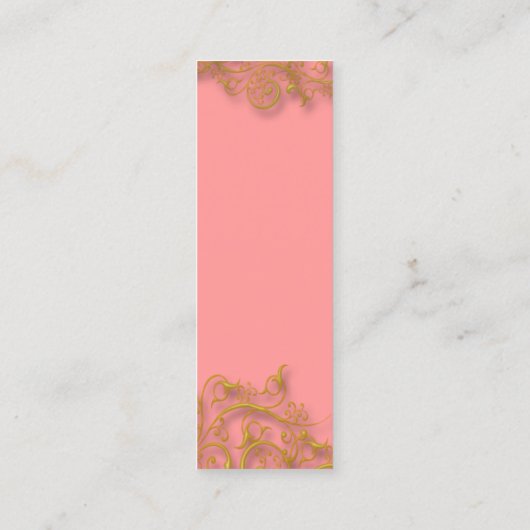 goudzeugen met gilde achtergrond mini visitekaartje (Achterkant)