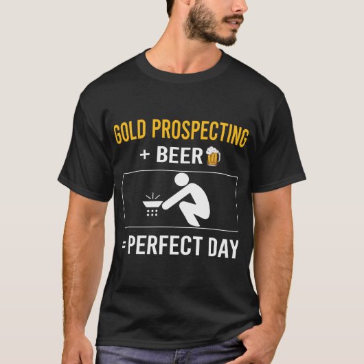 Goudzoeken op Bierdag T-shirt (Voorkant)