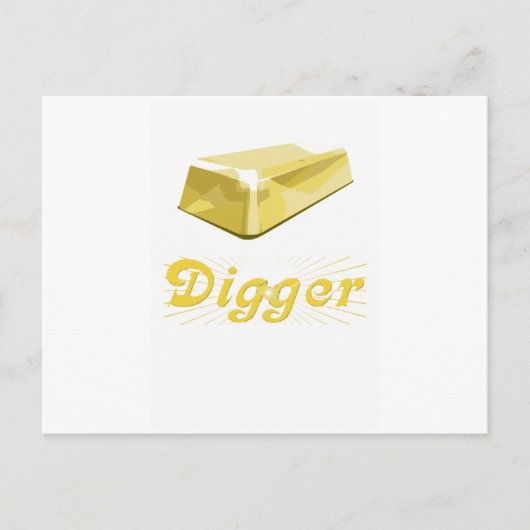 Goudzoeker Briefkaart (Voorkant)