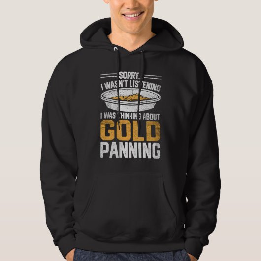 Goudzoeker Goudmijnwerker Schatjager Hoodie (Voorkant)
