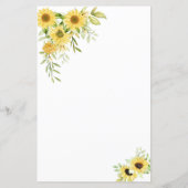 Goudzonnebloem Geometrische Rustische elegante bru (Achterkant)