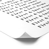 Goudzonnebloem Geometrische Rustische elegante bru Poster (Hoek)