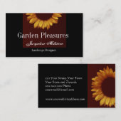 goudzonnebloem visitekaartje (Voorkant / Achterkant)