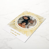 Goudzonsonderste lijst decoder folie feestdagenkaart (Gedraaid)