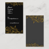 Goudzure visitekaartjes (Voorkant / Achterkant)