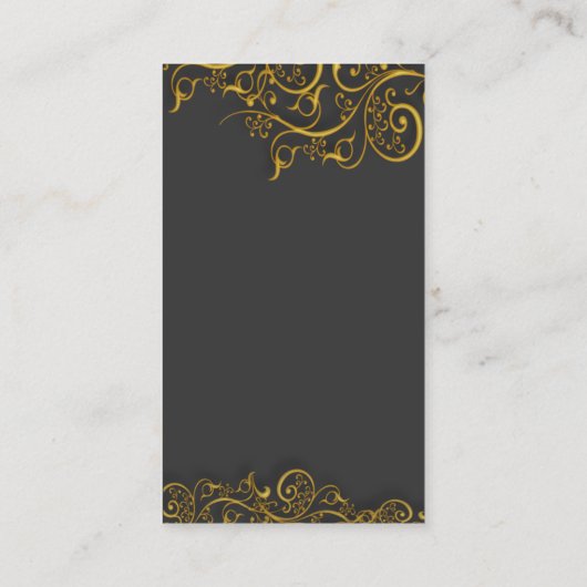 Goudzure visitekaartjes (Achterkant)