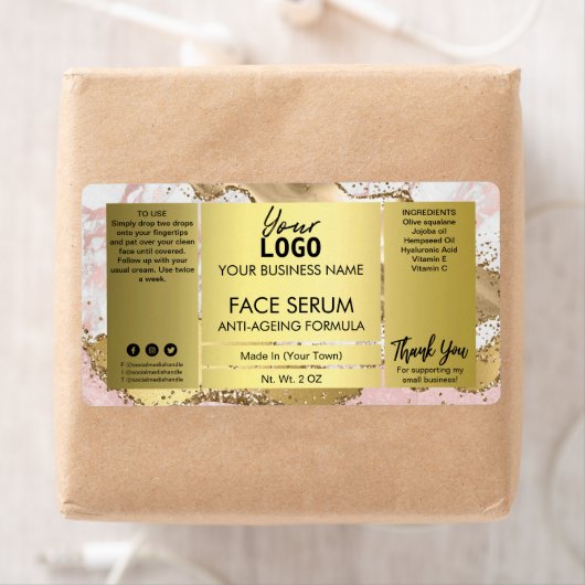 Goudzuur met galvaniserij etiket (Insitu)