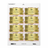 Goudzuur met galvaniserij etiket (Full Sheet)