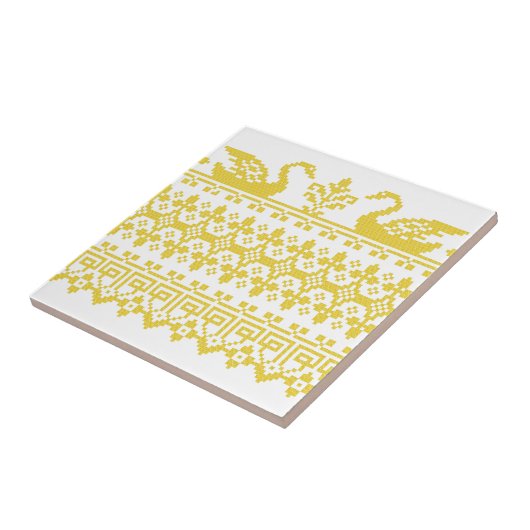 goudzwanen tegeltje (Zijkant)