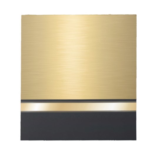 Goudzwart op maat van de luxe notitieblok (Voorkant)