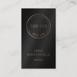 Goudzwarte logo elegante moderne sociale media visitekaartje